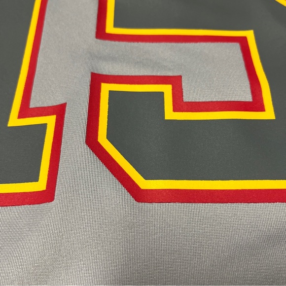 PATRICK MAHOMES #15 NIKE NFL JERSEY KANSAS CITY CHIEFS GREY SUPER BOWL 57 - Picture 5 of 15